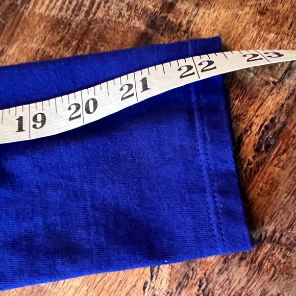 Two Coldwater Creek Supima Cotton Knit Turtleneck S (6-8) Blue & Red Long Sleeve - Picture 12 of 13